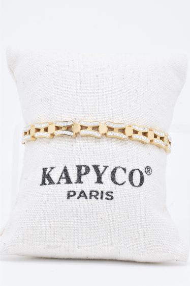 Wholesaler Kapyco - Gold steel bangle bracelet