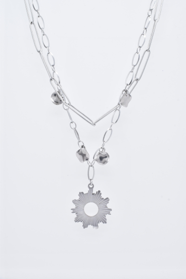 Wholesaler Kapyco - Two-row stainless steel necklace