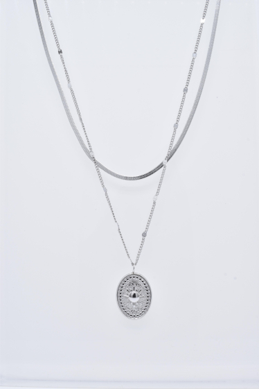 Wholesaler Kapyco - Two-row stainless steel necklace