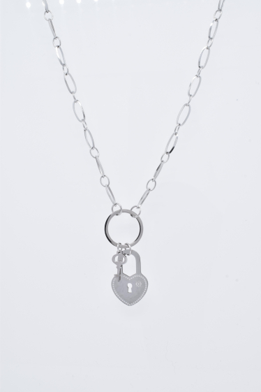 Wholesaler Kapyco - Silver stainless steel necklace