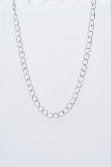 Wholesaler Kapyco - Silver stainless steel necklace