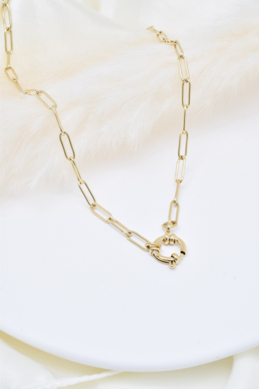 Wholesaler Kapyco - Gold stainless steel necklace