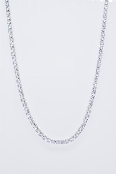 Wholesaler Kapyco - Stainless steel rhinestone river necklace