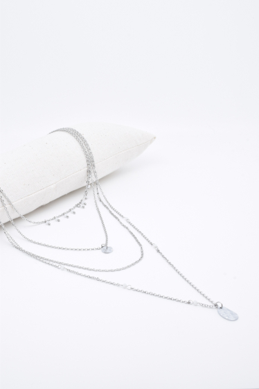 Wholesaler Kapyco - 4-row stainless steel long necklace