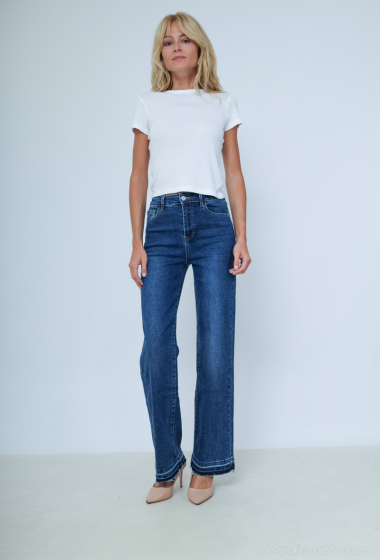 Wholesaler Kathy Jeans - Jean Straight avec poches arriere forme coeur
