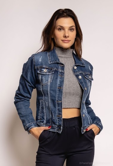 Wholesaler Kathy Jeans - Ripped Denim jacket