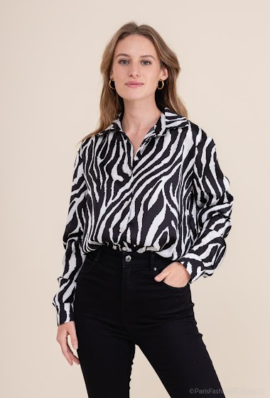 Wholesaler Kaycee - Zebra print shirt
