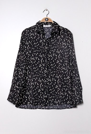 Großhändler Kaycee - Silky shirt with speckled print