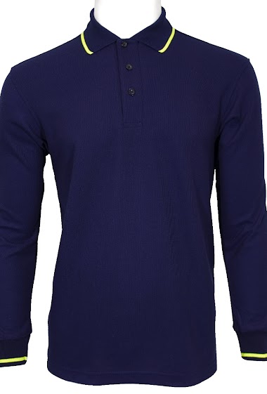 Men's polo shirt long sleeve