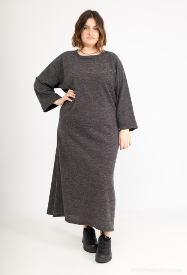 Wholesaler Kazaka - Plus size long knit dress