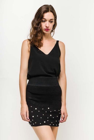 Wholesaler WHOO - Skirt with pearls