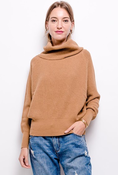 Grossiste WHOO - Pull col roulé