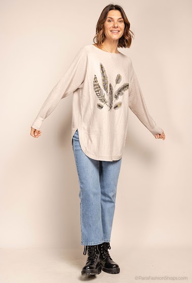 Wholesaler WHOO - Knitted sweater with strass
