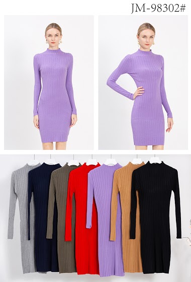Wholesaler WHOO - High neck dress sweater