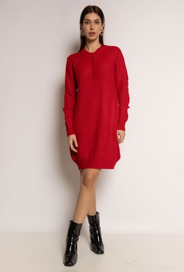 Großhändler WHOO - Sweater dress with buttons
