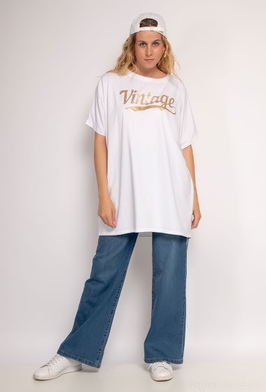 Grossiste WHOO - T-shirt oversize VINTAGE