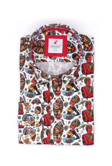 Großhändler KHARMA - Slim-Fit-Langarmhemd für Herren in der Farbe MARINE