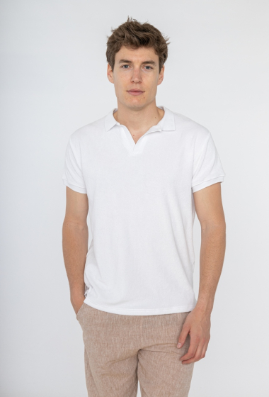Großhändler KHARMA - Einfarbiges Slim-Fit-T-Shirt für Herren