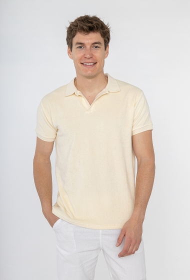 Großhändler KHARMA - Einfarbiges Slim-Fit-T-Shirt für Herren