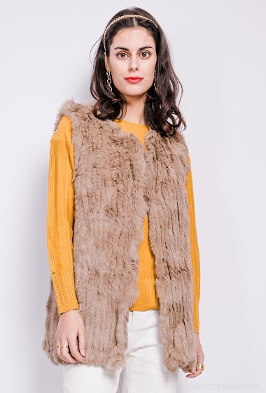 Wholesaler Ki&Love - Real fur sleeveless jacket