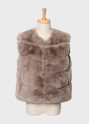Wholesaler Ki&Love - Sleeveless faux fur vest