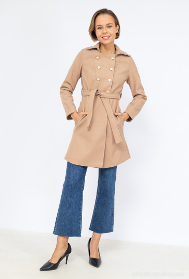 Wholesaler Ki&Love - Long coat with belt