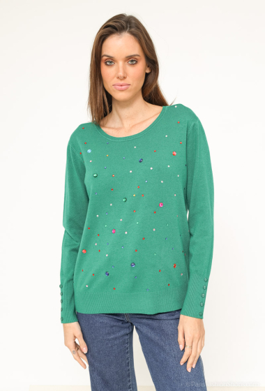 Wholesaler Ki&Love - Sweater with rhinestones