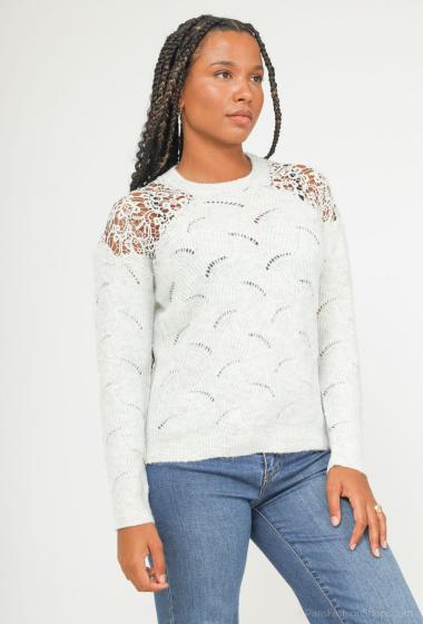 Wholesaler Ki&Love - Perforated jumper with lace