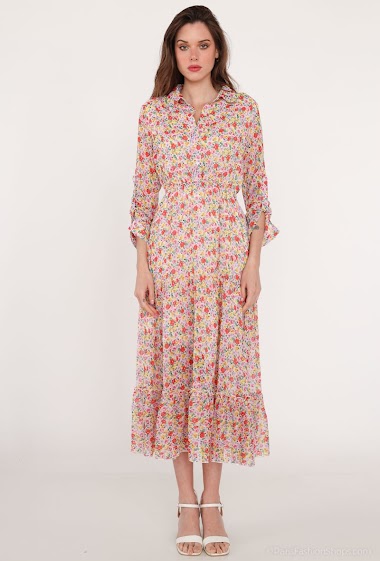 Wholesaler Ki&Love - Floral print shirt dress