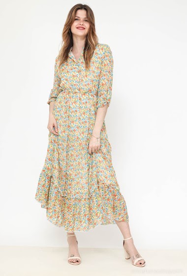 Wholesaler Ki&Love - Floral print shirt dress