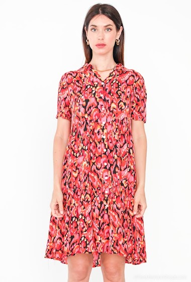 Wholesalers Ki&Love - Printed short shirt dress