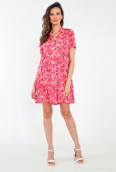 Wholesalers Ki&Love - Printed short shirt dress
