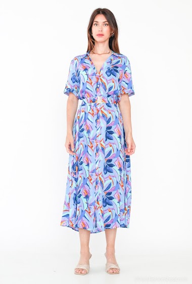Wholesalers Ki&Love - Printed shirt dress