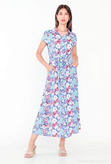 Wholesaler Ki&Love - Printed shirt dress
