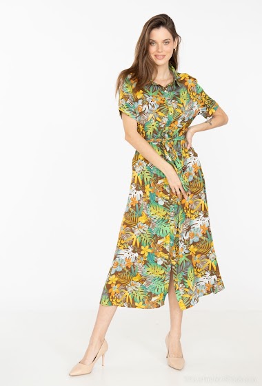 Wholesaler Ki&Love - Tropical shirt dress