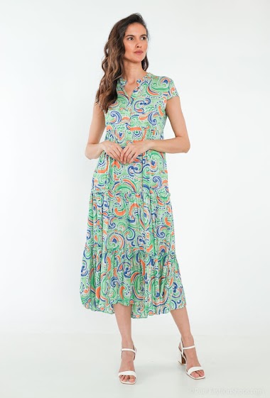 Wholesalers Ki&Love - Long printed dress
