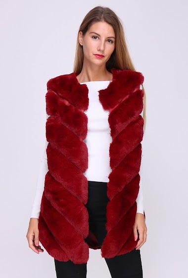 Großhändler Ki&Love - Sleeveless fur jacket