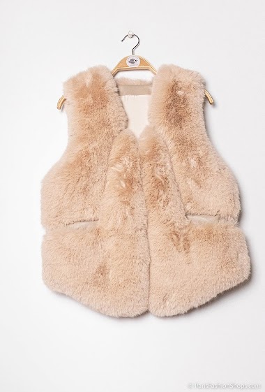 Wholesaler Ki&Love - Sleeveless faux fur jacket