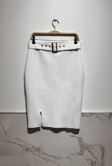 Wholesaler Kichic - Elastic Waistband Bodycon Bandage Skirt