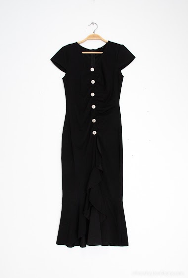 Wholesaler Kichic - Dress with rhinestone buttons