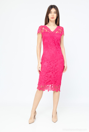 Wholesaler Kichic - V-neck lace dress