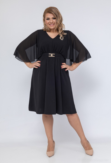 Wholesaler Kichic - Flared dress with buckle
