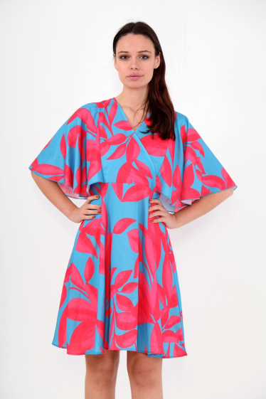 Wholesaler Kichic - Flared printed dress