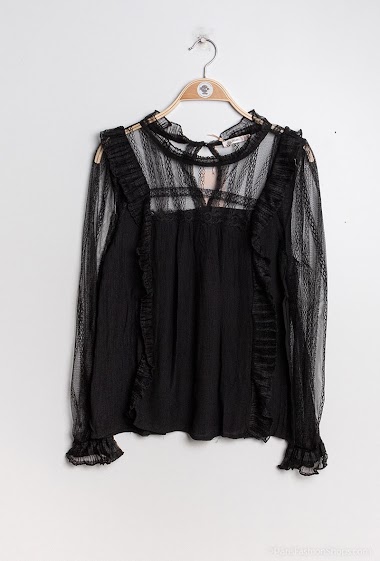 Großhändler Atelier-evene - Lace blouse with ruffles