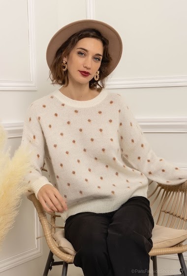 Großhändler Atelier-evene - Sweater with polka dots