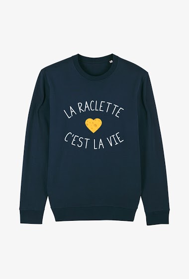 Wholesaler Koloris - Sweat Adulte Marine - La raclette c'est la vie