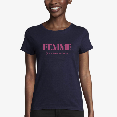 Wholesaler Koloris - Women's adult t-shirt - Woman I love you