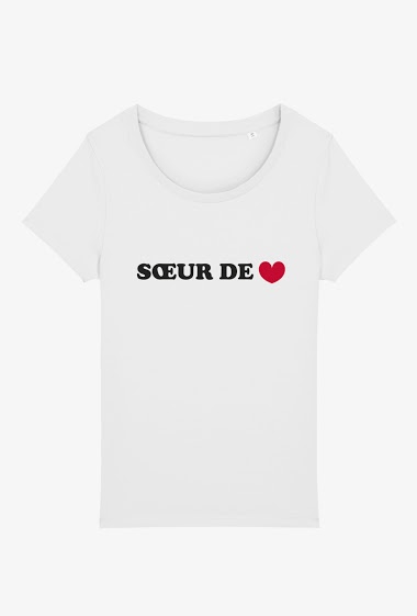 Grossiste Koloris - T-shirt Adulte - Sœur de cœur