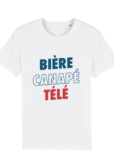 Mayorista Koloris - Tee-shirt  H- Bière canapé Télé