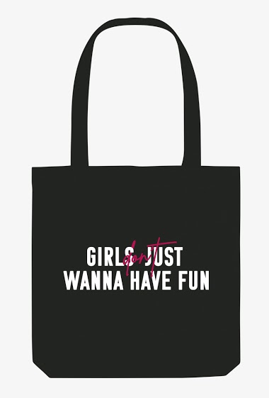 Grossiste Koloris - Tote bag standard - Girls don't just wanna have fun